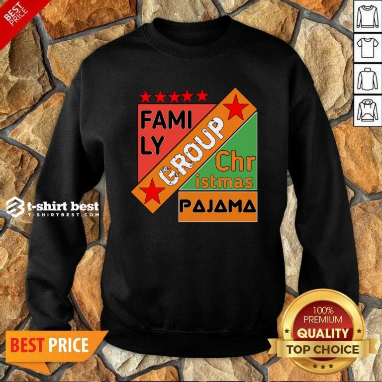 Family Group Christmas Pajama Sweatshirt - Design By 1tees.com