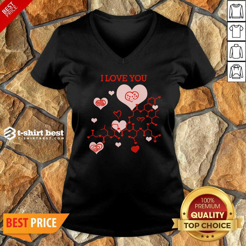 I Love You Oxytocin Hormone V-neck - Design By 1tees.com