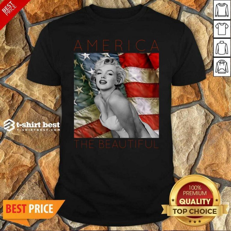 Premium Marilyn Monroe America The Beautiful Shirt - Design By 1tees.com