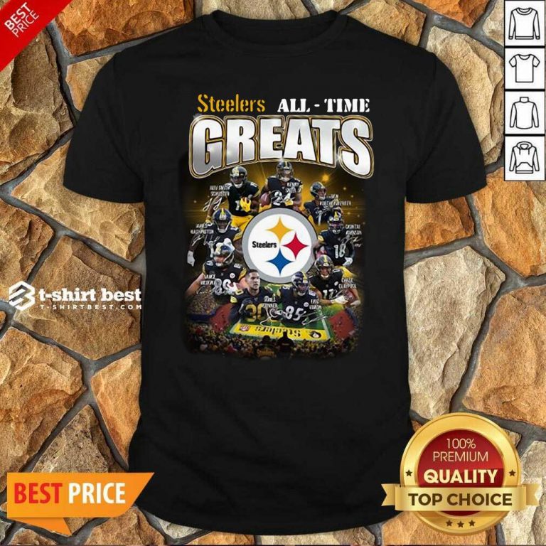 Pittsburgh Steelers All Time Greats Signatures Shirt - Design By 1tees.com