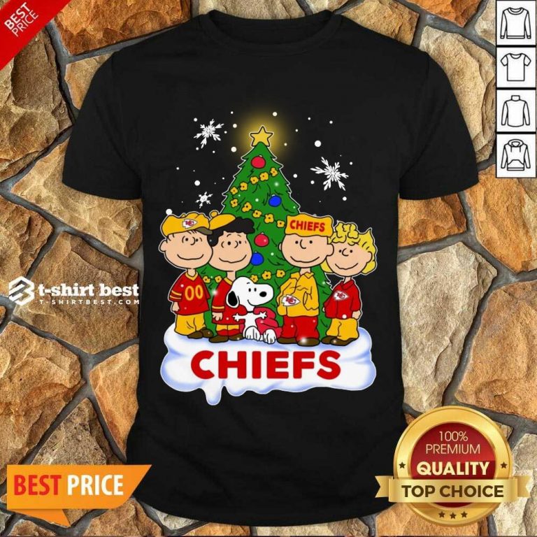 Premium Snoopy The Peanuts Kansas City Chiefs Christmas Shirt - Design By 1tees.com