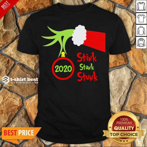 Pretty Grinch Hand Holding Ornament 2020 Stink Stank Stunk Merry Christmas Shirt - Design By 1tees.com