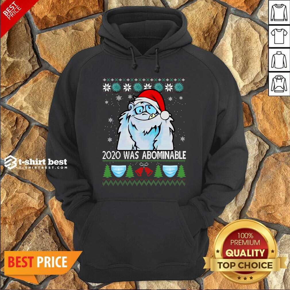 2020 Was Abominable Ugly Merry Christmas Hoodie - Design By 1tees.com