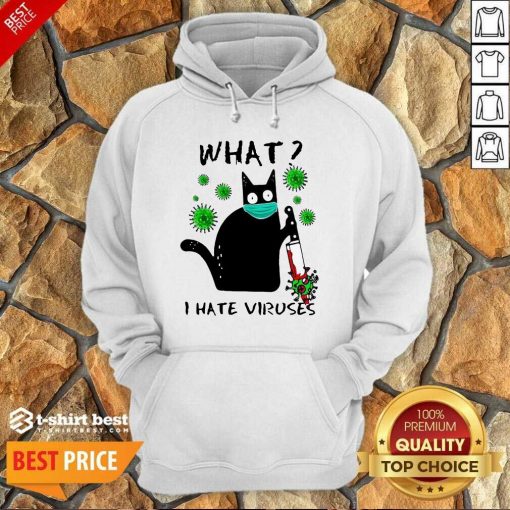 Back Cat Kill Corona What I Hate Viruses Hoodie - Design By 1tees.com