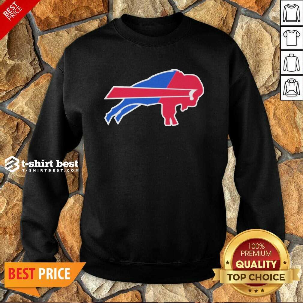  Buffalo Bills Merged Logo Sweatshirt - Design By 1tees.com