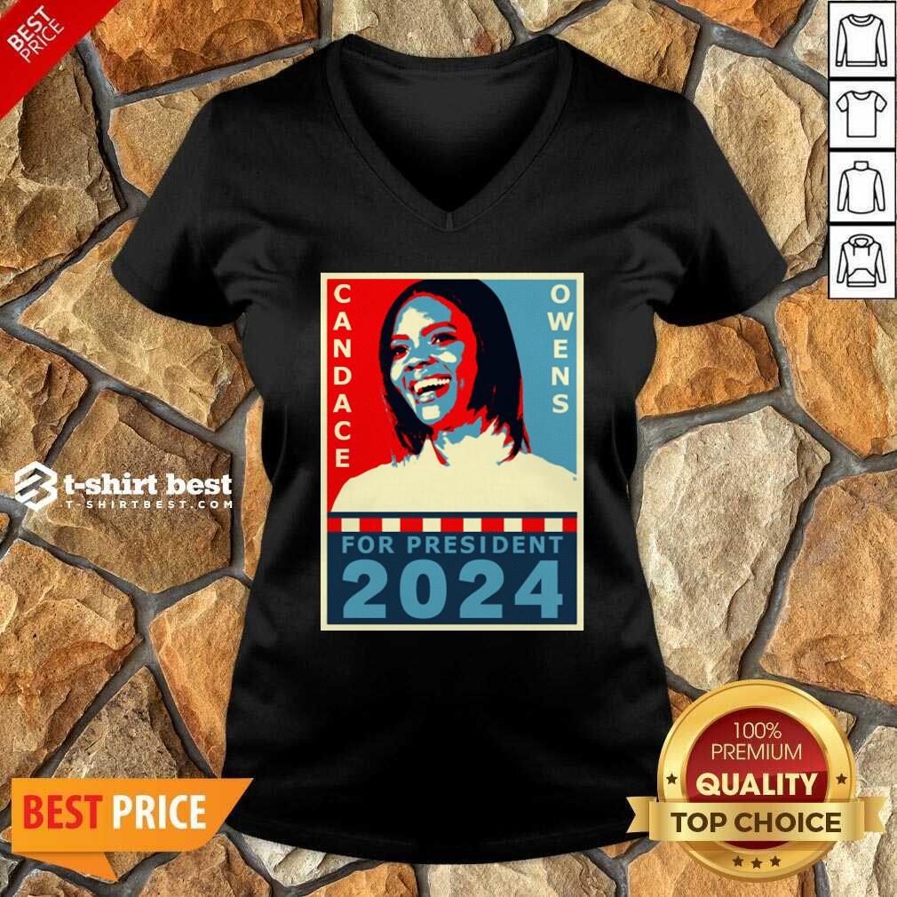 Candace Owens For President 2024 V-neck - Design By 1tees.com