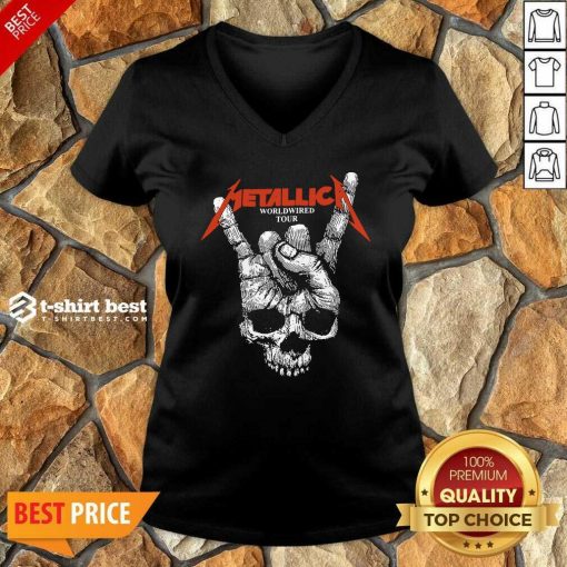 Hair Metallica Worldwired Tour V-neck - Design By 1tees.com