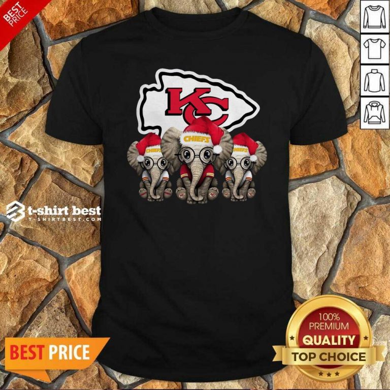 Kansas City Chiefs Elephant Christmas Shirt - Design By 1tees.com