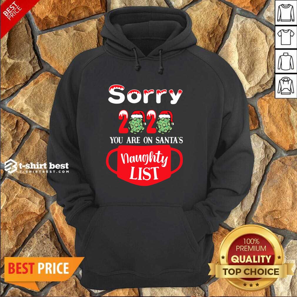 Sorry 2020 You Are On Santas Naughty List Hoodie - Design By 1tees.com