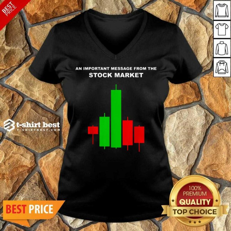 Stock Market Trade V-neck - Design By 1tees.com