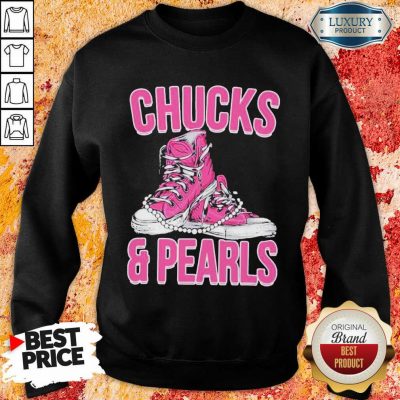 Bewildered Chucks And Pearls Biden Harris 2021 Sweatshirt - Design by T-shirtbest.com