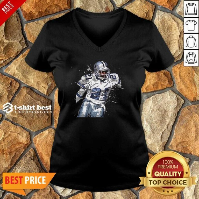 Dallas Cowboys Football Players 21 NFL Playoffs V-neck - Design By 1tees.com