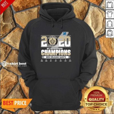2020 Afc North Division Champions New Orleans Saints 2008 2009 2011 2017 Hoodie - Design By 1tees.com