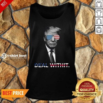 Donald Trump Deal Withit American Flag Tank Top - Design By 1tees.com