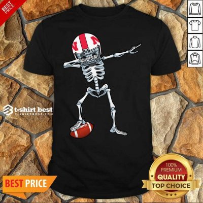 Skeleton Dabbing Nebraska Cornhuskers Shirt - Design By 1tees.com