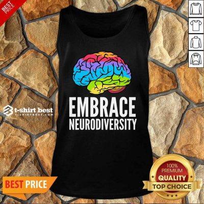Embrace Neurodiversity Brain Adhd Autism Asd Awareness Tank Top - Design By 1tees.com