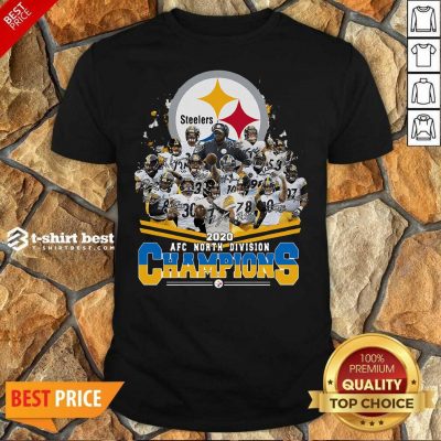 Pittsburgh Steelers 2020 AFC North Division Champion Signatures Shirt - Design By 1tees.com