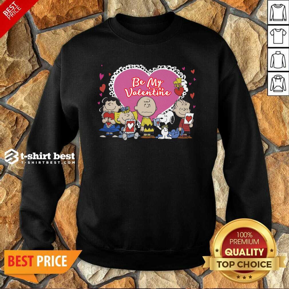 The Peanuts Be My Valentine Sweatshirt - Design By 1tees.com