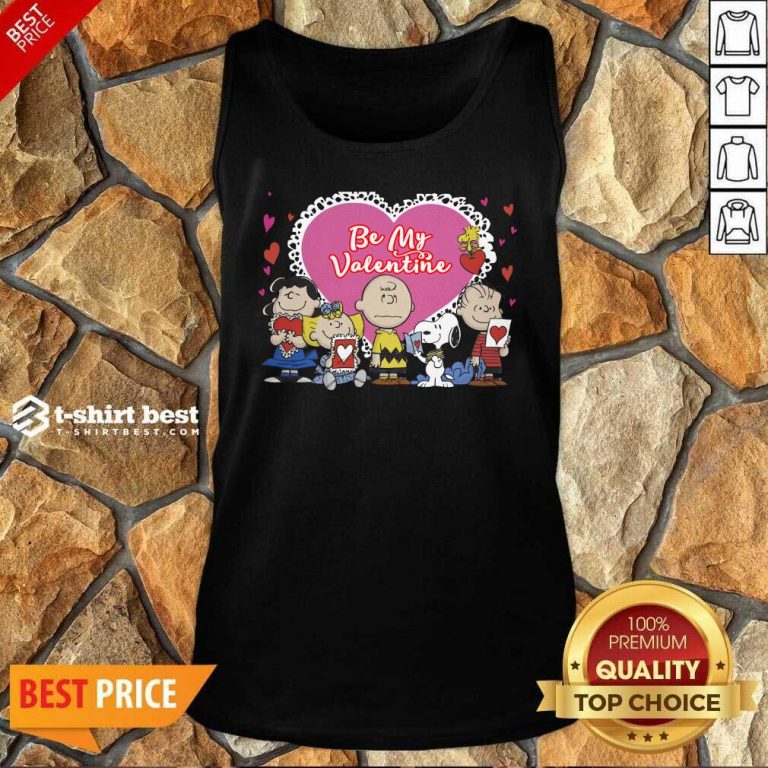The Peanuts Be My Valentine Tank Top - Design By 1tees.com