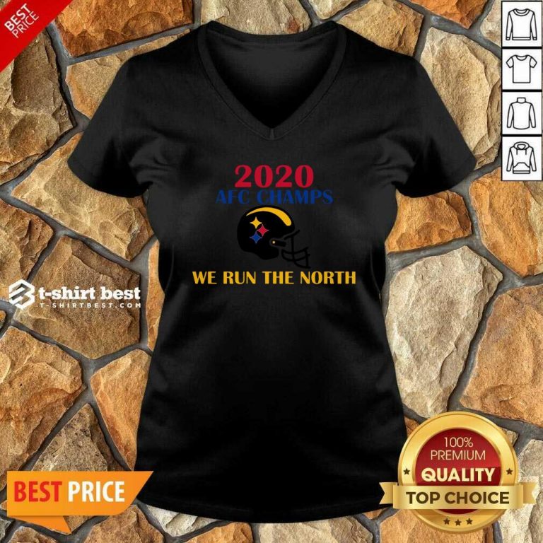 2020 Afc Champs Pittsburgh Steelers Football We Run The North V-neck - Design By 1tees.com