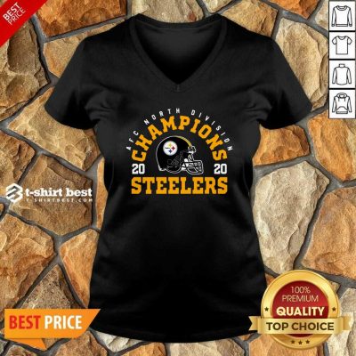 Afc North Division Champions 2020 Pittsburgh Steelers V-neck - Design By 1tees.com