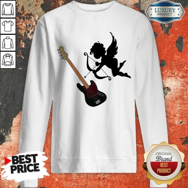 Reluctant Cupid Angles 1 Guitar Sweatshirt - Design by T-shirtbest.com