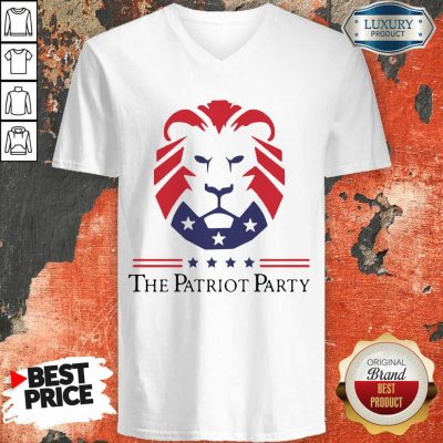 Terrific New Patriot Party Pride 2021 America V-neck - Design by T-shirtbest.com