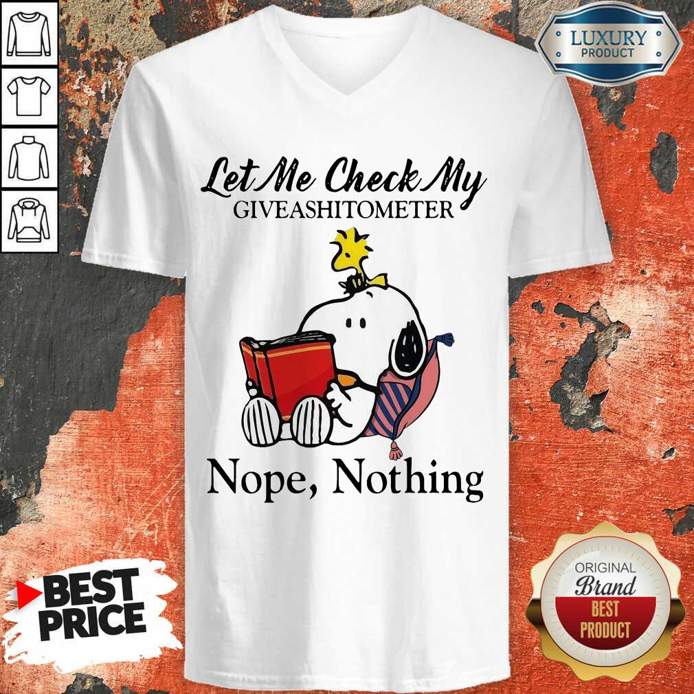 Victimised Snoopy And Woodstock Let Me Check 1 V-neck