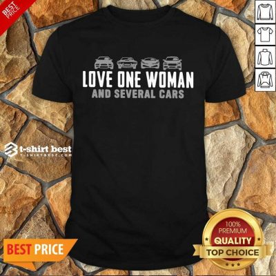 Love One Woman And 1 Several Cars Shirt - Design by T-shirtbest.com
