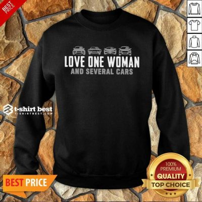 Love One Woman And 1 Several Cars Sweatshirt - Design by T-shirtbest.com