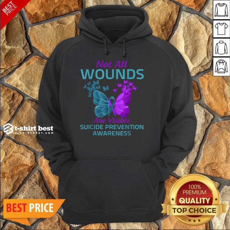 Not All Wounds Are Visible Suicide 7 Awareness Hoodie - Design by T-shirtbest.com