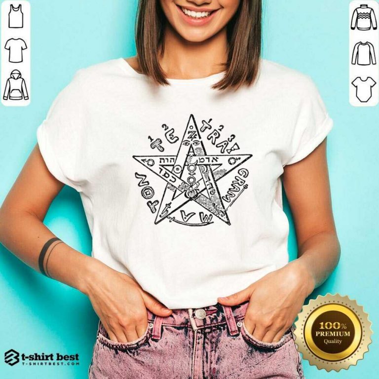 Tetragrammatron 4 V-neck - Design by T-shirtbest.com