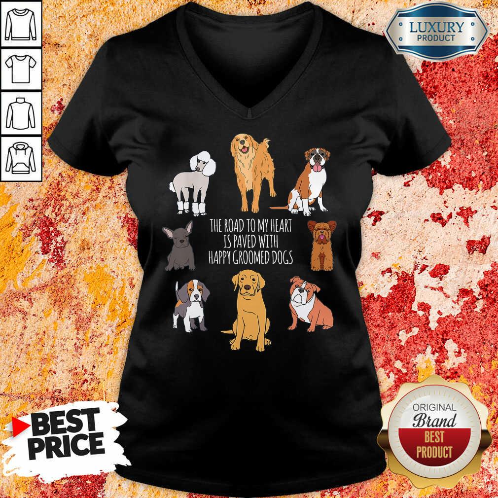 Dog Groomer V-neck