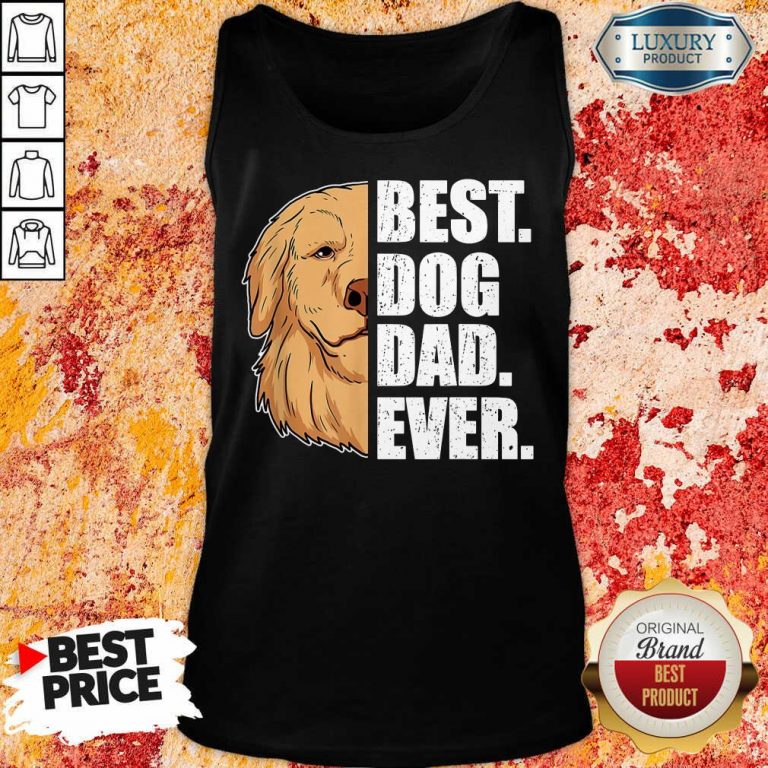 Golden Retriever Best Dog Dad Ever Tank Top