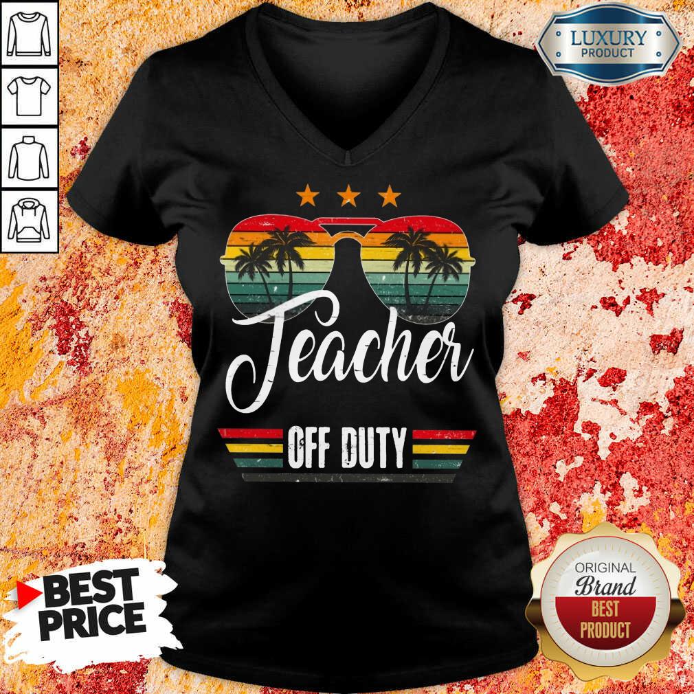 Teacher Off Duty V-neck