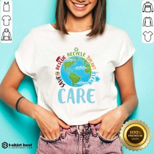 Save The Planet Keep It Green Earth Day V-neck