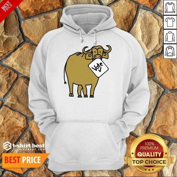 Buffalo Gold Ox With Vote Sign Hoodie