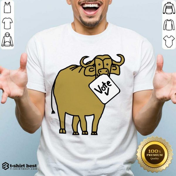 Buffalo Gold Ox With Vote Sign Shirt